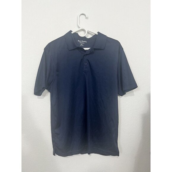 Men’s Real Ranch Work Shirt Size Large Navy Blue - Picture 1 of 6